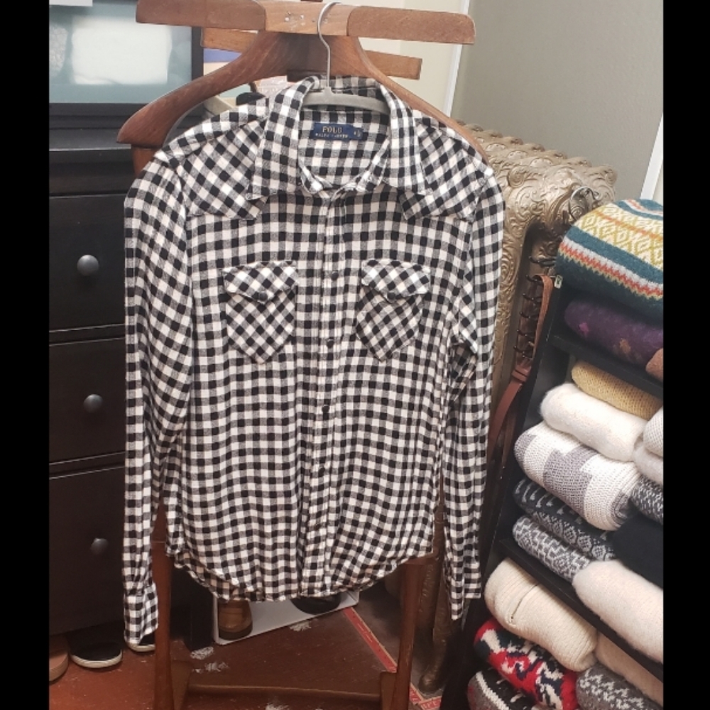 POLO Ralph Lauren Gingham Snap-button Shirt